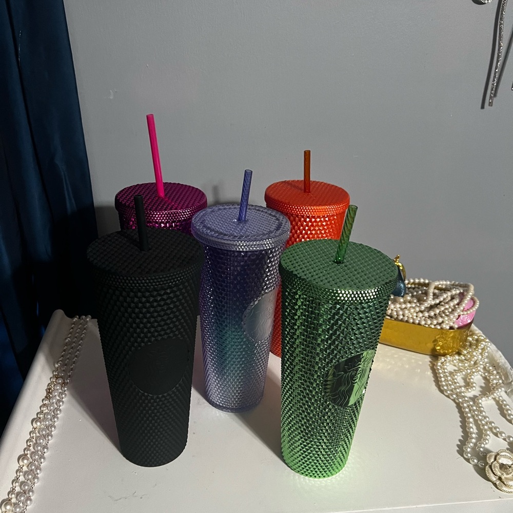 Starbucks Colorful Tumbler Set - Black, Purple, Green, Orange, PinkStarbucks Cup